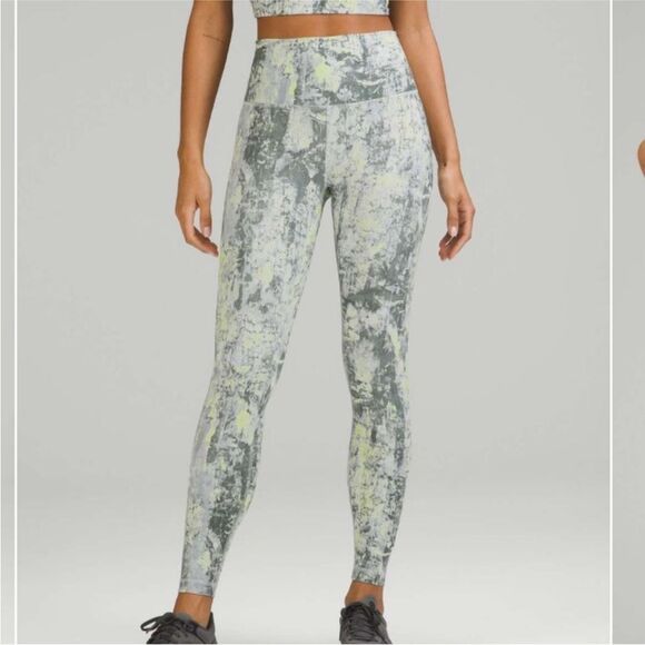 LULULEMON | Wunder Under Leggings Cinder Grain Smoked Spruce Women’s Size 2 - Picture 2 of 11